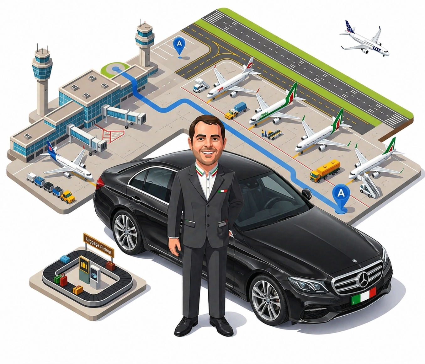 Airport fixed prices map